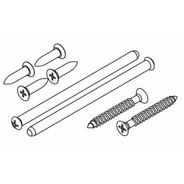 660 Deadbolt Screw Pack, Bright Polished Brass